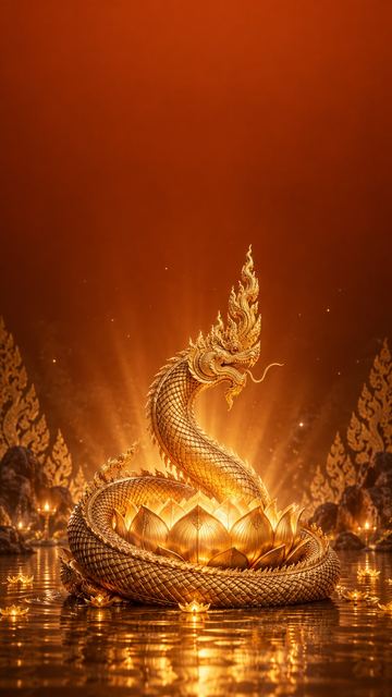 พญานาค สีส้ม สำหรับคนเกิดวันอังคาร