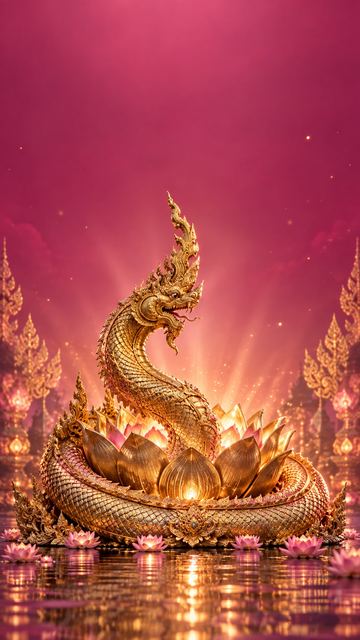 พญานาค สีชมพู สำหรับคนเกิดวันศุกร์